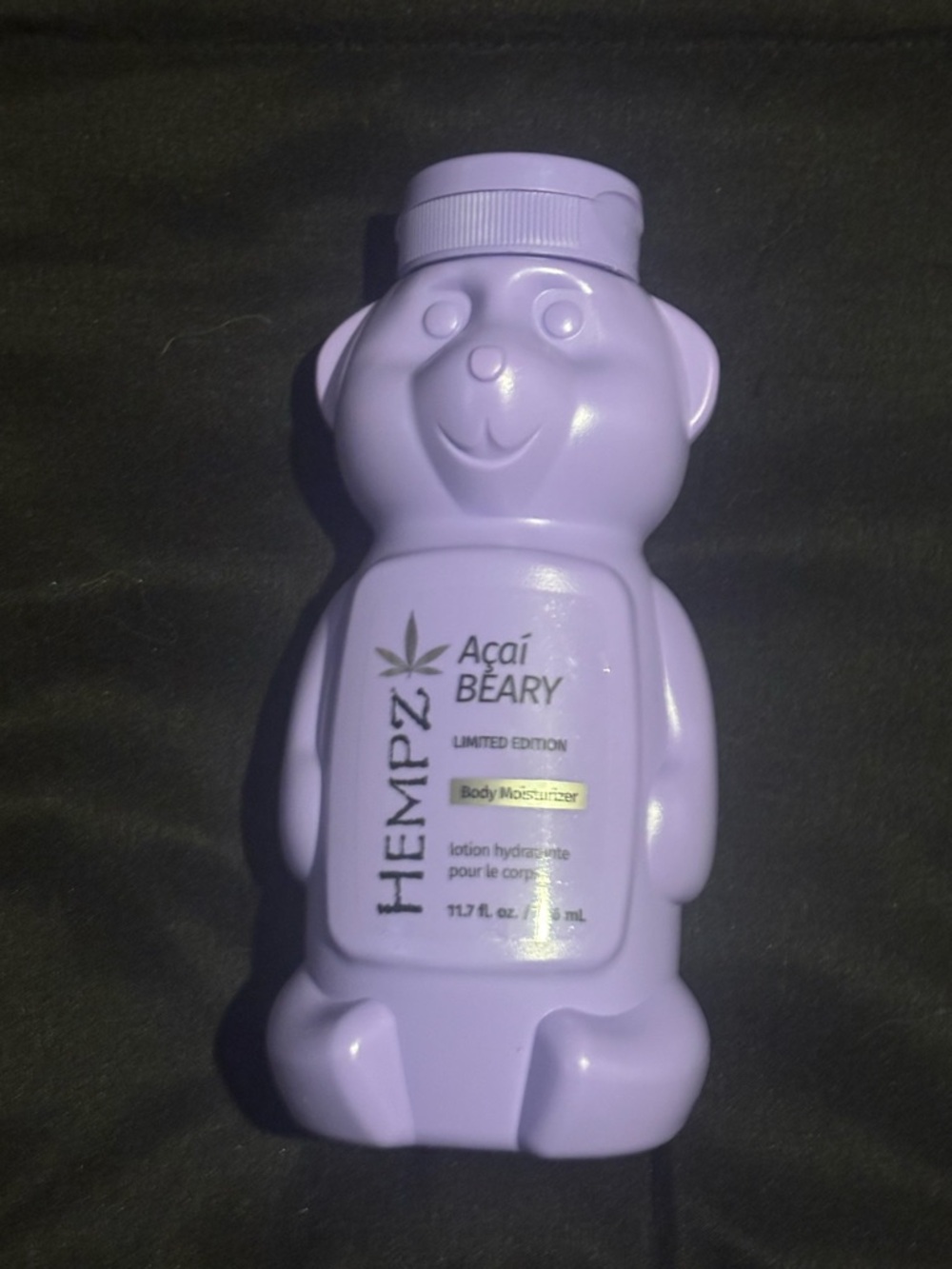 Hempz Acai Beary Limited Edition Body Moisturizer - Lavender Purple Bear Bottle